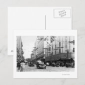 Carte Postale Seattle, photographie du centre de scène de rue de (Devant / Derrière)