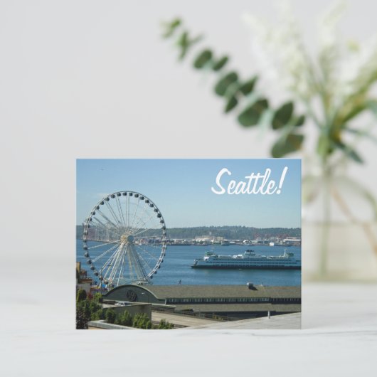 Carte Postale Seattle Roue et Ferry (Debout devant)