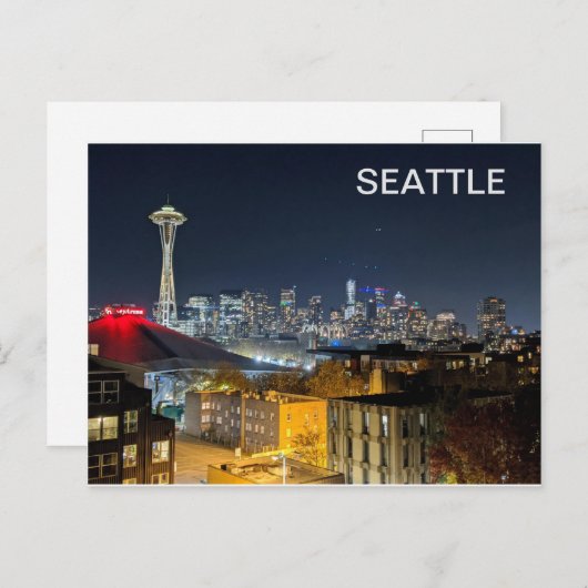 Carte Postale Seattle Skyline (Devant / Derrière)