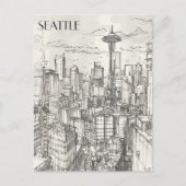Carte Postale Seattle Skyline (Devant)