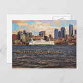 Carte Postale Seattle Skyline (Devant / Derrière)