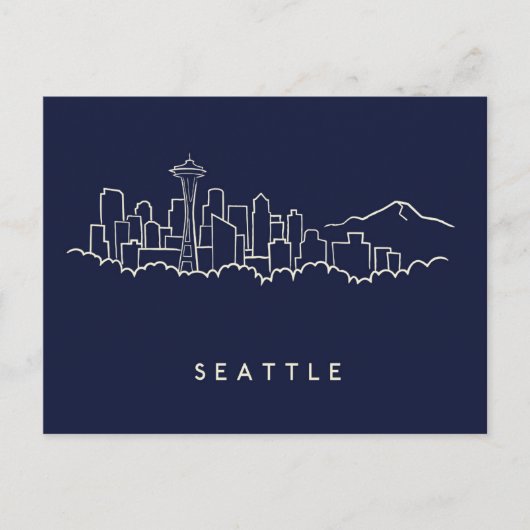 Carte Postale Seattle Skyline (Devant)
