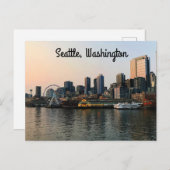 Carte postale Seattle Skyline #5 (Devant / Derrière)
