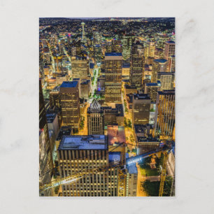 Carte Postale Seattle Skyline à Dusk