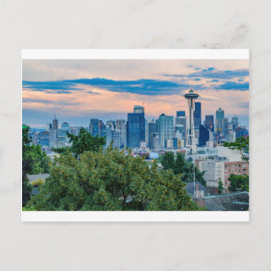 Carte Postale Seattle Skyline à Sunset