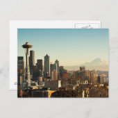 Carte Postale Seattle skyline et Space Needle (Devant / Derrière)