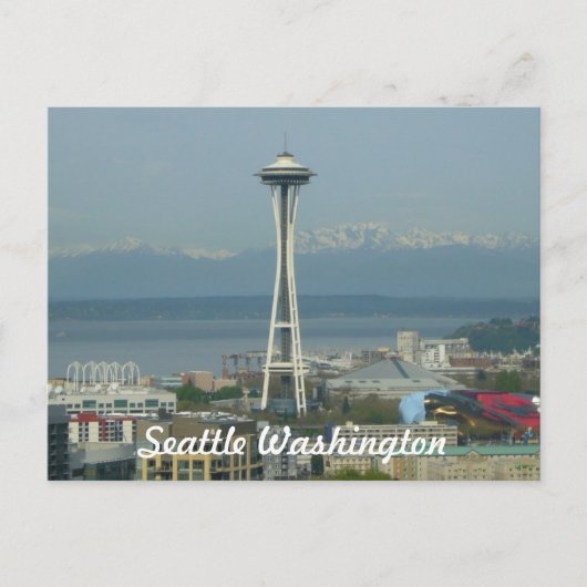 Carte Postale Seattle Skyline Photo Post Card (Devant)