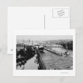 Carte Postale Seattle, Verrouillages de WABallard Canal de navir (Devant / Derrière)