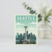 Carte Postale Seattle vintage (Debout devant)