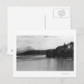 Carte Postale Seattle, WA Lake Washington View et Rainier (Devant / Derrière)