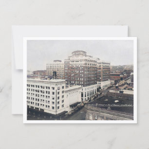 Carte Postale Seattle WA, rue Universuty, Inspiration Vintage