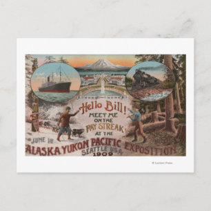 Carte Postale Seattle, WAAD pour Alaska Yukon Pacific Expo.