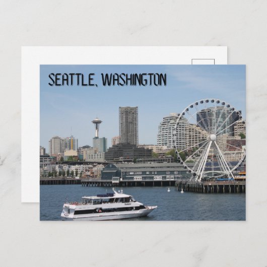Carte postale Seattle Washington (Devant / Derrière)