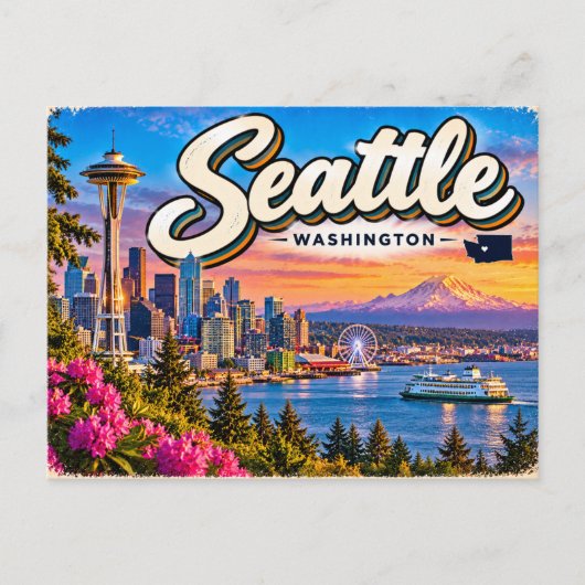 Carte Postale Seattle, Washington (Devant)