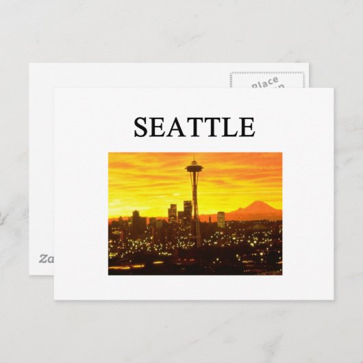 Carte Postale SEATTLE washington (Devant / Derrière)