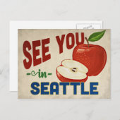Carte Postale Seattle Washington Apple - Vintage voyage (Devant / Derrière)