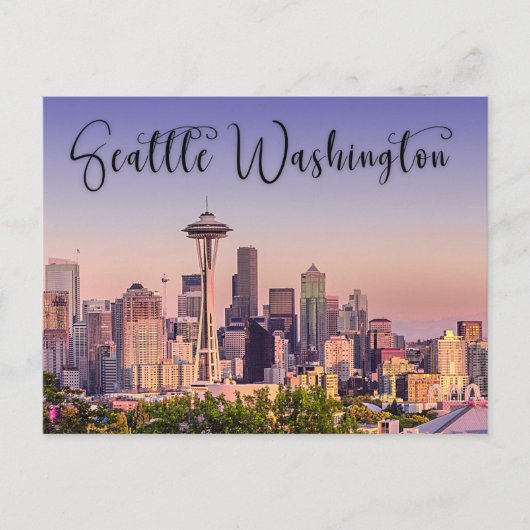 Carte postale Seattle Washington City (Devant)