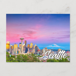 Carte Postale Seattle, Washington, États-Unis