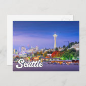 Carte Postale Seattle, Washington, États-Unis (Devant / Derrière)