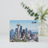 Carte Postale Seattle Washington Mt Rainier (Debout devant)