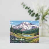 Carte Postale Seattle Washington Mt Rainier États-Unis (Debout devant)