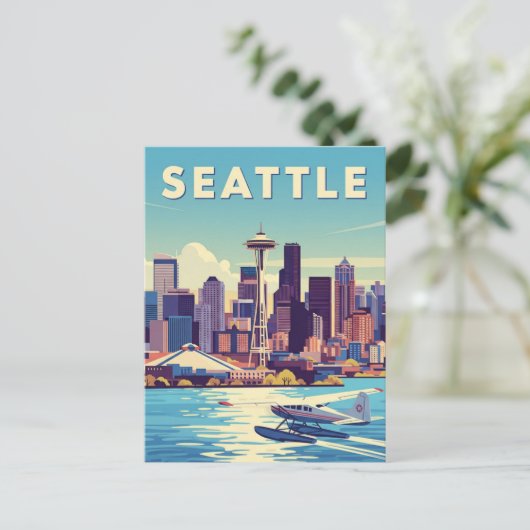 Carte Postale Seattle Washington Retro (Debout devant)