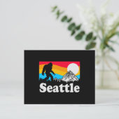 Carte Postale Seattle Washington Retro Bigfoot (Debout devant)