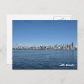 Carte postale Seattle Washington Skyline (Devant / Derrière)