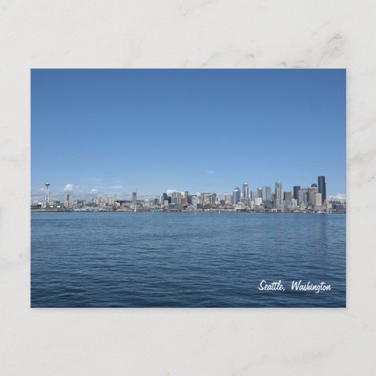 Carte postale Seattle Washington Skyline (Devant)