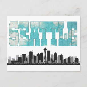 Carte Postale Seattle Washington Skyline