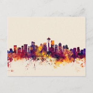 Carte Postale Seattle Washington Skyline