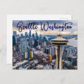 Carte postale Seattle Washington Space Needle (Devant / Derrière)