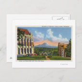 Carte Postale Seattle, Washington - Université de Washington (Devant / Derrière)