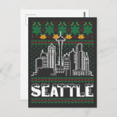 Carte Postale Seattle Washington Vileux Noël (Devant / Derrière)