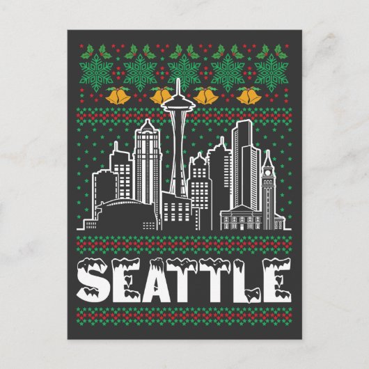 Carte Postale Seattle Washington Vileux Noël (Devant)