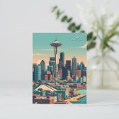 Carte Postale Seattle Washington Vintage (Debout devant)