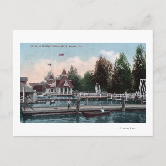 Carte Postale Seattle, WashingtonMadison Park Scene (Devant)