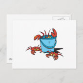 Carte Postale seau de crabes (Devant / Derrière)