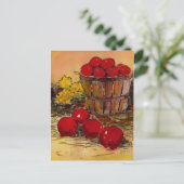 Carte Postale seau de pommes (Debout devant)