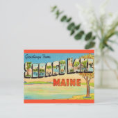 Carte Postale Sebago Lake Maine vintage  (Debout devant)