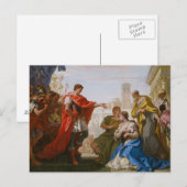 Carte Postale Sebastiano Ricci - Le Continent de Scipio (Devant / Derrière)