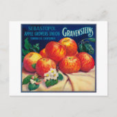 Carte Postale Sebastopol Gravensteins Apple LabelSonoma, CA (Devant)
