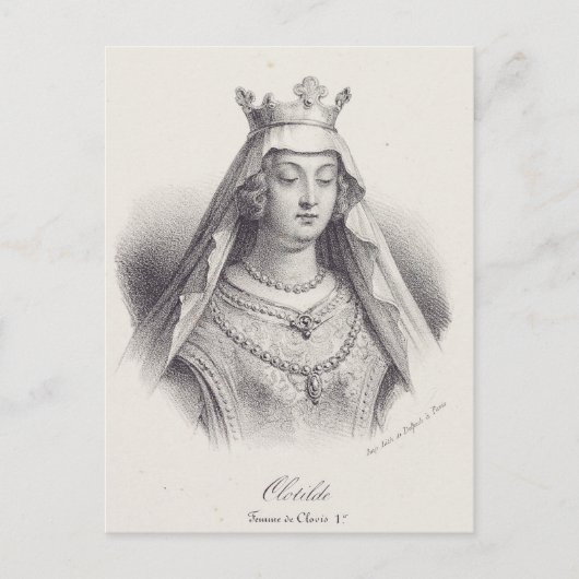 Carte Postale Seconde femme de Clovis (Devant)