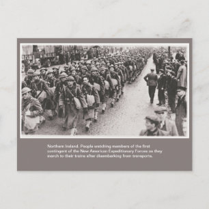 Carte Postale Seconde Guerre mondiale Soldats américains en Irla