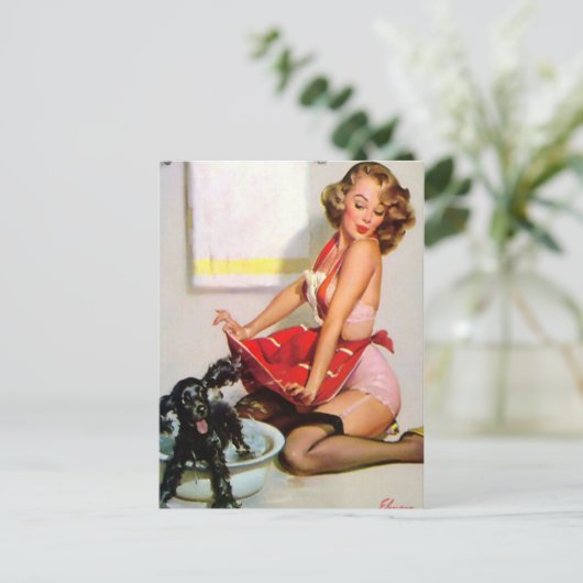 Carte Postale Secouer la broche (Debout devant)