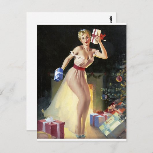 Carte Postale Secouer la broche des présents (Devant / Derrière)