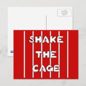 Carte Postale Secouer La Cage (Devant / Derrière)