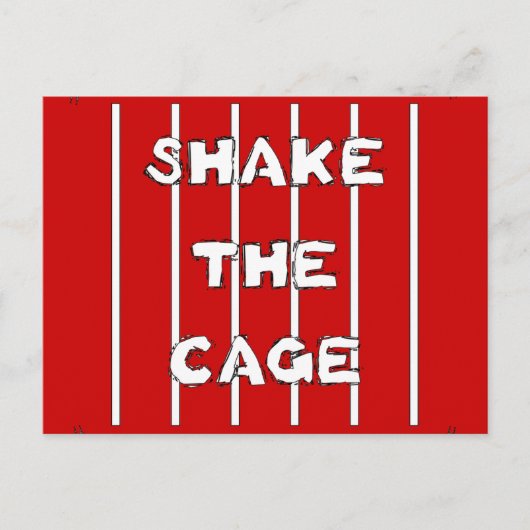 Carte Postale Secouer La Cage (Devant)