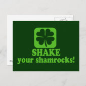 Carte Postale Secouer vos Shamrocks (Devant / Derrière)