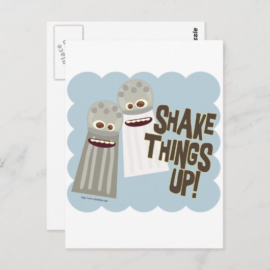 Carte Postale Secouez Les Choses ! (Devant / Derrière)